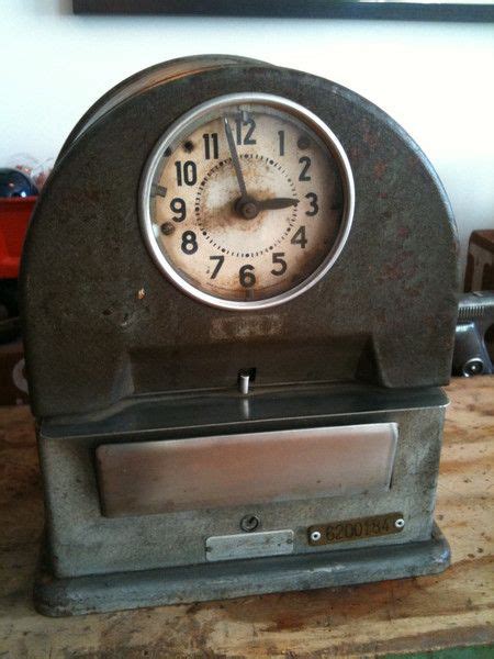 Simplex Factory Time Clock Ca 1940s Clock Vintage Industrial Punch