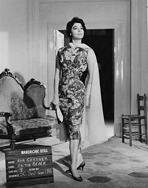 Ava Gardner Wardrobe Stills For On The Beach 1959 Pt2 Costumes Designed By Fontana Sisters