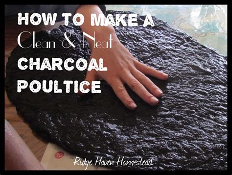Make A Charcoal Poultice The Clean And Neat Way Ridge Haven Homestead