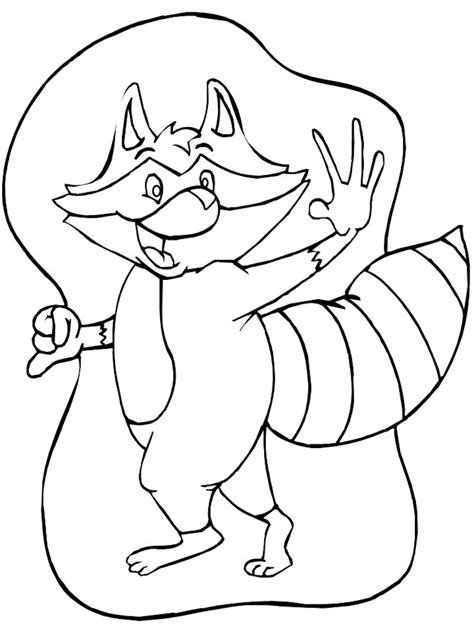 20 Raccoons Coloring Pages For Kids Kids Coloring Pages Etsy