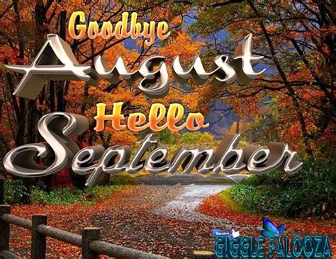 Autumn Goodbye August Hello September Image Pictures Photos And