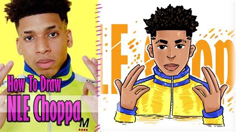 Bryson lashun potts (born november 1, 2002), better known as nle choppa (formerly ynr choppa), is an american rapper, singer, and songwriter. how to draw NLE choppa step by step - YouTube