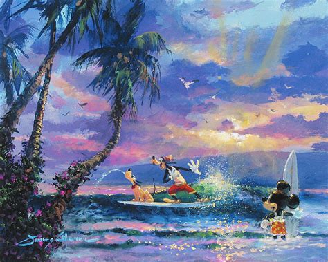 Disney Fine Art Summer Escape By James Coleman Tropical Fine Art