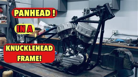 Panhead In A Knucklehead Frame Youtube