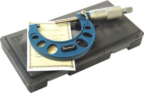 Dasqua 25 50mm X 001mm Outside Micrometer Chronos Engineering Supplies