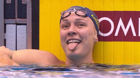 Sarah Sjostrom Breaks Her Own World Record In 50m Freestyle At Worlds