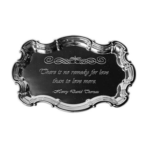 Custom Engraved Sterling Silver 25th Anniversary Tray This Years