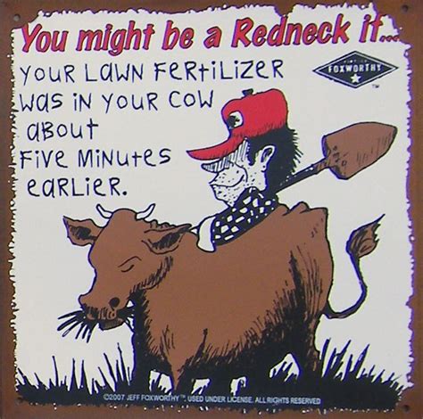 You Might Be A Redneck Tin Sign Lawn Fertilizer ⋆ Allbarnwood