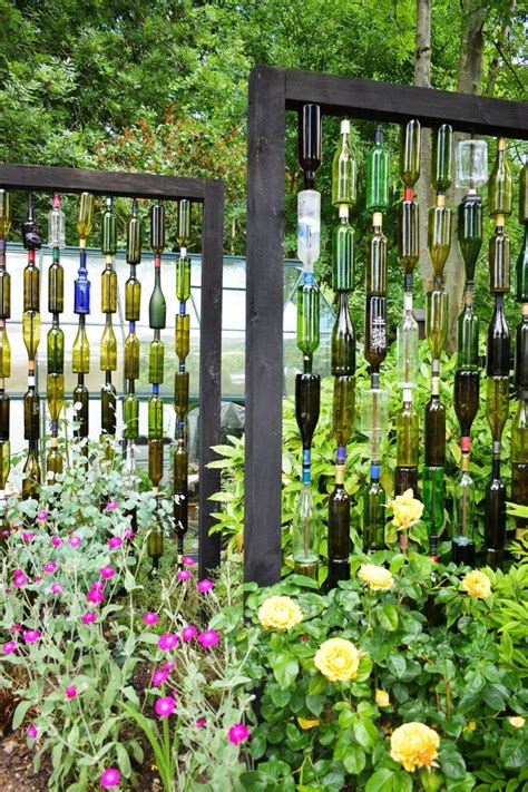 How To Make A Wine Bottle Screen Garden Feature Caradise Wine