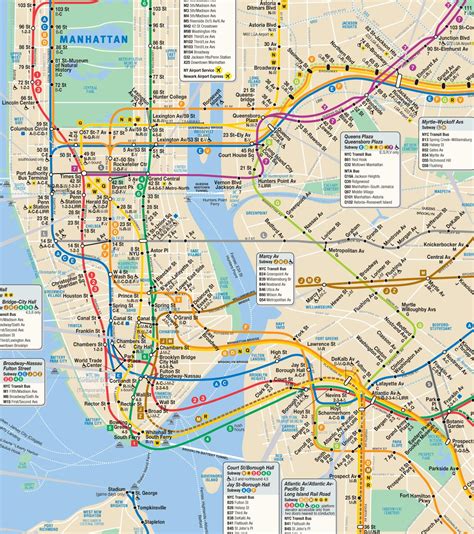 Tunnelbana Karta New York Karta