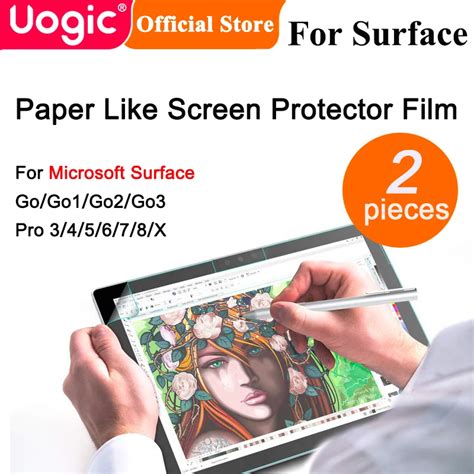 Uogic Paper Like Screen Protector For Microsoft Surface Pro 3 4 5 6 7 8