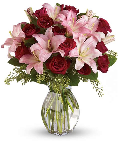 Lavish Love Bouquet With Long Stemmed Red Roses In Red
