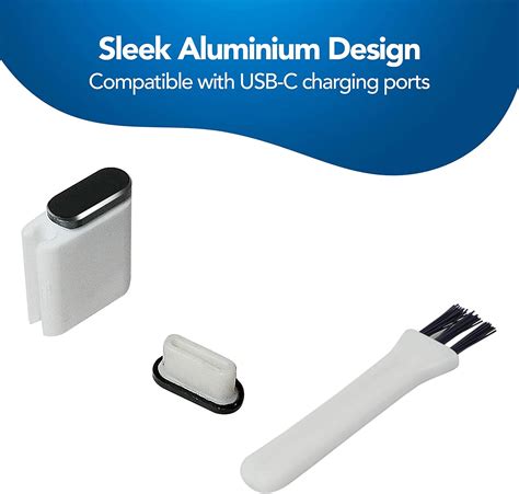 Aluminum Finish Usb C Port Covers 2 Pack Portplugs