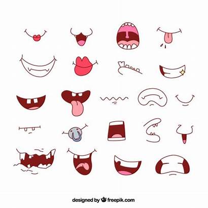 Mouths Cartoon Vector Mouth Vectors Anime Smile