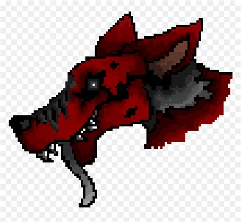 Nightmare Foxy Pixel Art Hd Png Download Vhv