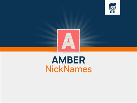 Amber Nicknames 600 Cool And Catchy Names Brandboy