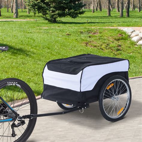 Folding Bicycle Cargo Storage Bike Trailer Enclosed Cart Removable