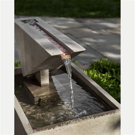 Ultra Modern Triad Outdoor Water Fountain Kinsey Garden Decor