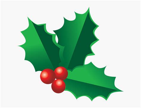 Holly Leaf Decorations For Christmas Clipart Leaves Hd Png Download