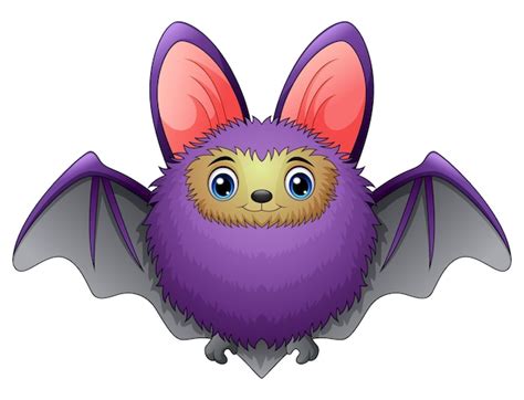 Premium Vector Cute Bat Cartoon Flying