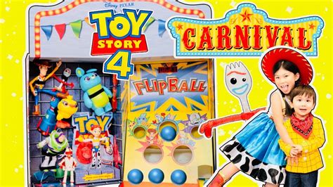 Toy Story 4 Movie Carnival Games Forky Bo Peep Buzz Lightyear Woody
