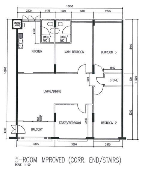 Floor Plan Of Hdb 5 Room Flat Home Alqu