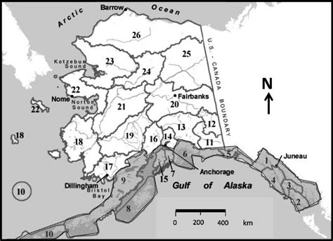 Alaska Game Management Units Alaska Usa Unshaded Area Includes Game