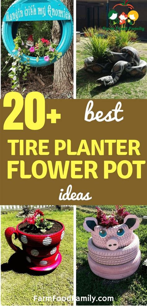 20 Best Diy Tire Planter Flower Pot Ideas And Projects For 2022 Tire