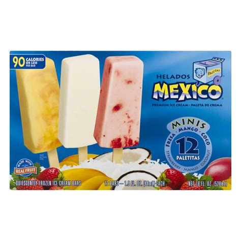 Save On Helados Mexico Ice Cream Bars Minis Strawberry Mango Coconut 12 Ct Order Online