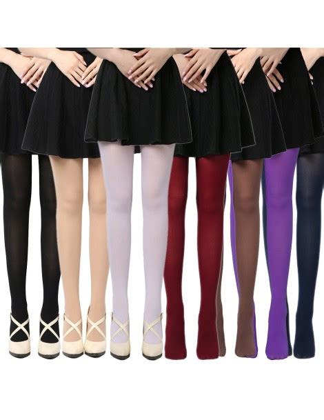 2019 hot classic sexy women 120d opaque footed tights thick tights women fashion tights wine