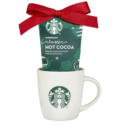 Starbucks Classic Hot Chocolate Cocoa T Set Includes Ceramic Mug