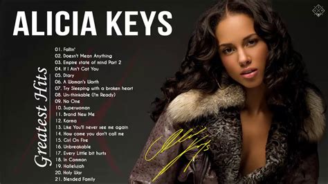 Alicia Keys Greatest Hits Top 20 Alicia Keys Best Songs Playlist 2020 Youtube Music
