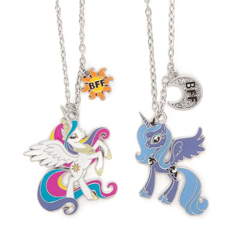 My Little Pony Princess Celestia And Princess Luna Pendant Necklaces