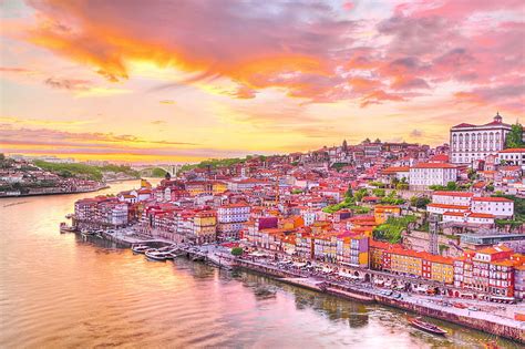 Lisbon Portugal At Sunset Cityscapes Sky Clouds Sunsets Nature