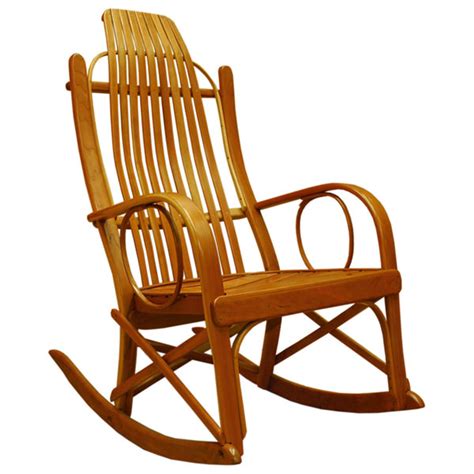 Amish Bent Rocker Cherry Rocking Chairs Barn Furniture