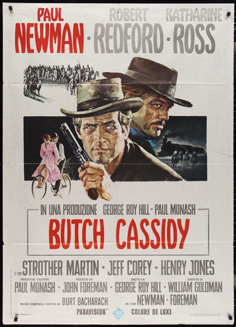 Butch Cassidy And The Sundance Kid Vintage Italian Movie Poster