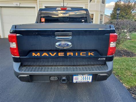 Which Tailgate Letters For Alto Blue Mavericktruckclub 2022 Ford