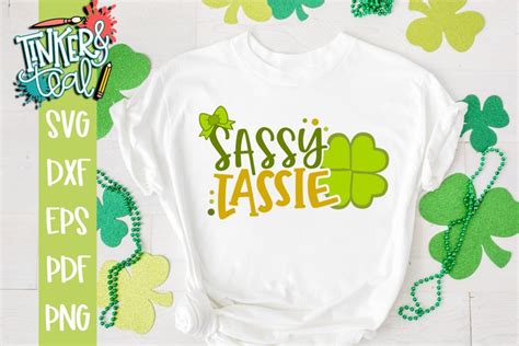 Sassy Lassie St Patricks Day Svg
