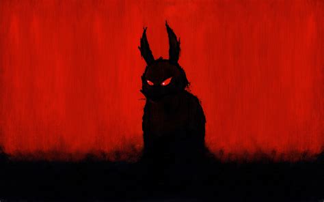 Evil Red Drawing Creepy Monster Rabbit Halloween Wallpapers Hd