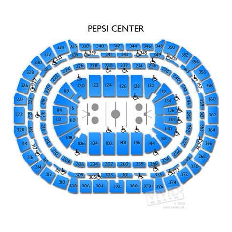 The Seating Map For Pepsi Center