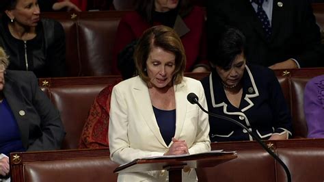 Nancy Pelosi Tells Us House Immigrant Stories For Eight Hours Bbc News