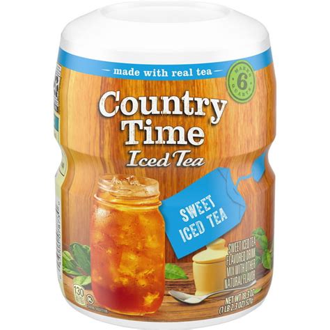 Country Time Sweet Tea Naturally Flavored Powdered Drink Mix 183 Oz