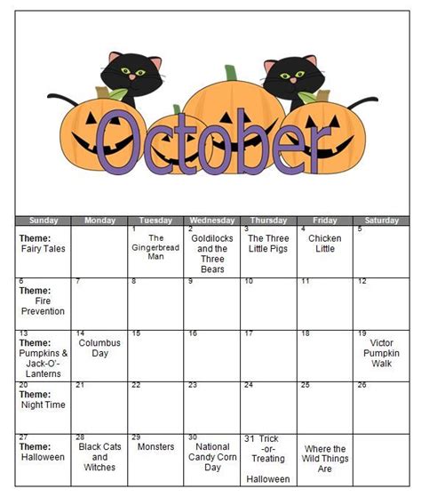 Preschool Calendar Victor Child Care Center Preschool Calendar