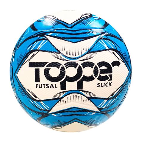 Bola Futsal Topper Slick 2020 5165 - Branco/Azul/Preto - Botas Online gambar png