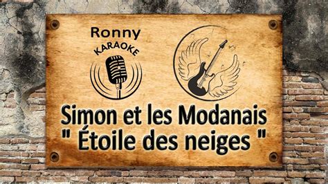 Simon Et Les Modanais Toile Des Neiges Karaoke Youtube