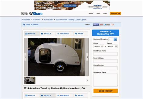 Tiny Yellow Teardrop Rent Or Rent Out A Teardrop Trailer On Rv Share