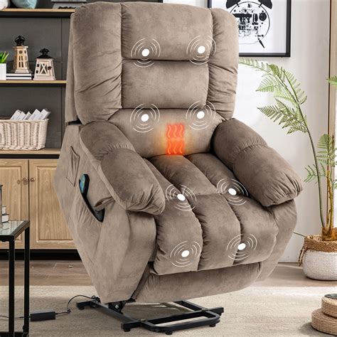 Electric Massage Chair With Remote Control Power Lift Recliner Chair With Heat Therapy And