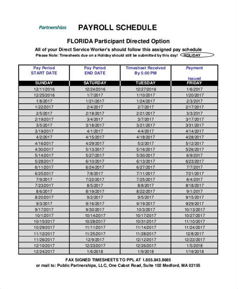 9 Payroll Schedule Templates Word Docs