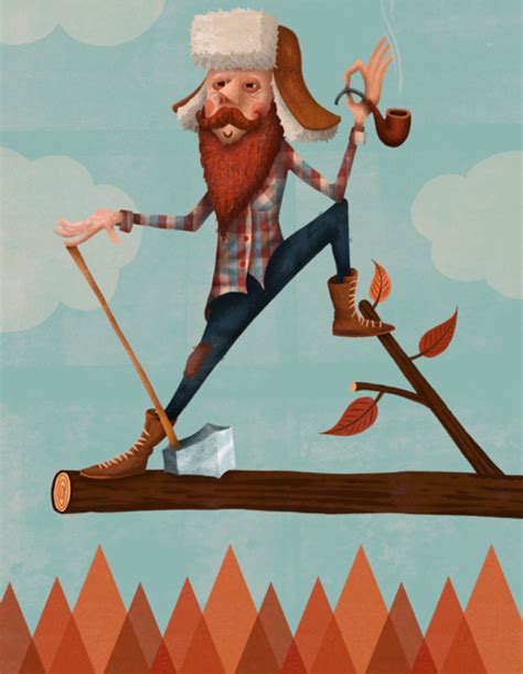 Lumberjack Naive Illustration Character Design Inspiration Character Design