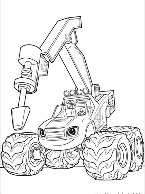 blaze   monster machine printable coloring pages blaze   monster truck coloring